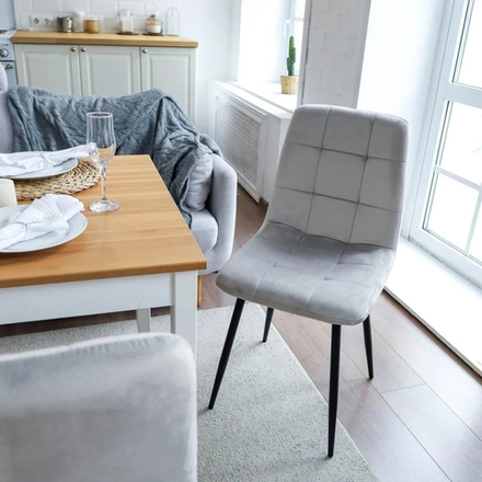 Стул кухонный вельвет. цвет бежевый