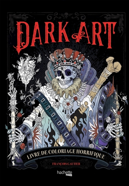 Hachette/ раскраска по номерам/ DARK ART