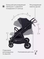 Коляска детская RANT "BEAT" Air RA850 Midnight Black