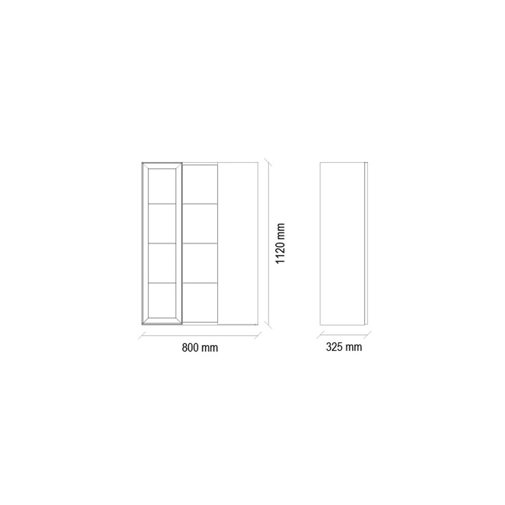 Настенная полка левая ENZA HOME VALDERA EH57644