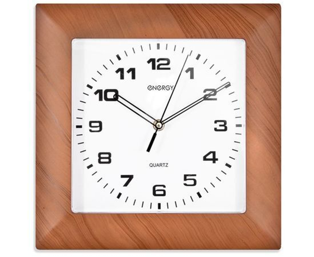 Часы настенные Energy EC-14, 28,5*3,5см (квадратные) плавный ход, пластик, АА*1шт нет в компл