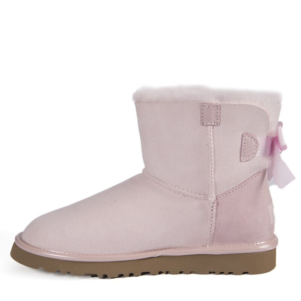 Угги Mini Bailey Bow II Metallic Seashe Pink