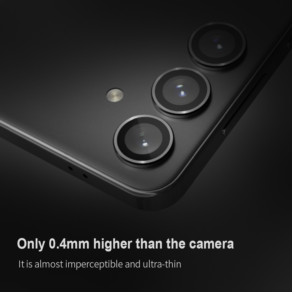 Защитное закаленное стекло (3шт) от Nillkin на камеру смартфона Samsung Galaxy S24, серия CLRFilm Camera Tempered Glass