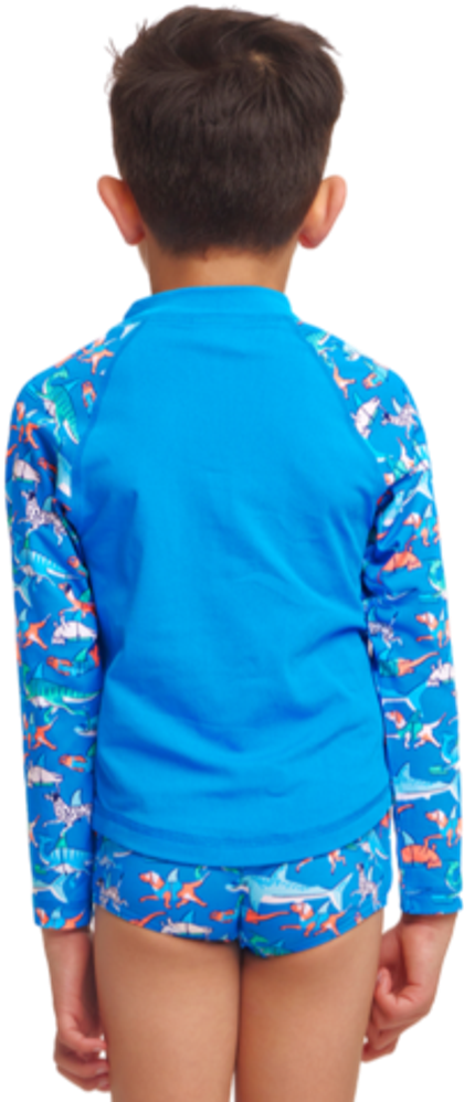 Лонгслив FUNKY TRUNKS Toddler Boys Fin Swimming