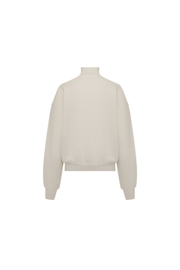 Свитшот на короткой молнии Слоновая кость