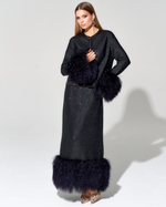 Юбка Jadore с меховой отделкой ламы