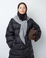 Косынка из смесового кашемира светло серый