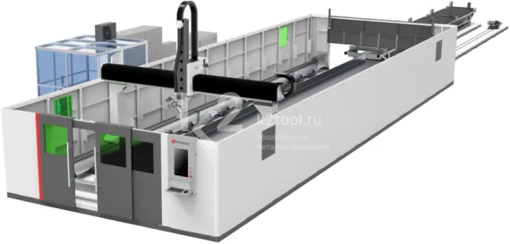 Лазерный труборез HGTECH серии STCS для 3D-резки сверхтяжёлых профилей