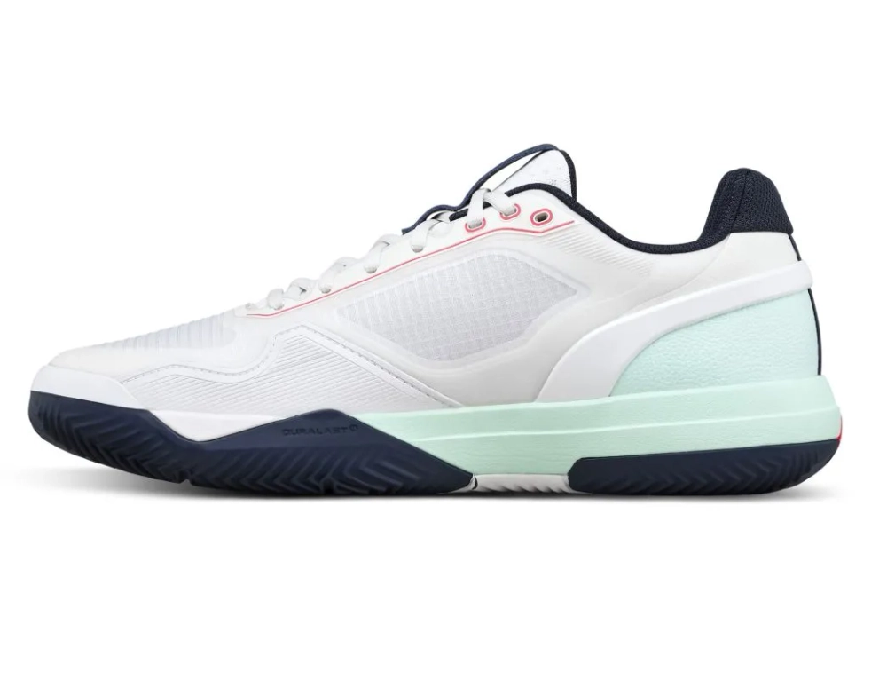 Мужские кроссовки теннисные Wilson Rush Pro 5 Clay - white/bay/fiery cor