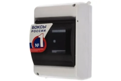 Щиток электрический пластиковый, Бокс для автоматов, щит распределительный навесной на 4 модуля IP 30 IEK (корпус пластиковый)