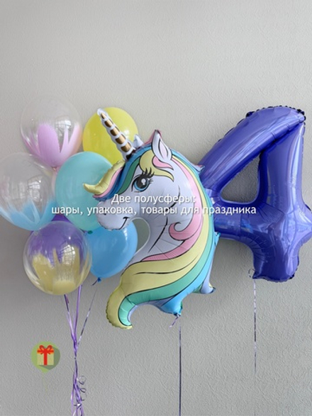 Набор шаров с цифрой