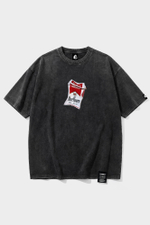Футболка SHMOT "MARLBORO" GARMENT DYE Черный
