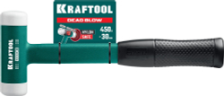 KRAFTOOL Dead Blow, 30 мм, 450 г, безынерционный молоток (2078-30)