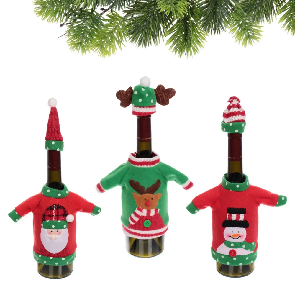 Украшение на бутылку «Новогодний наряд» 12*18 см