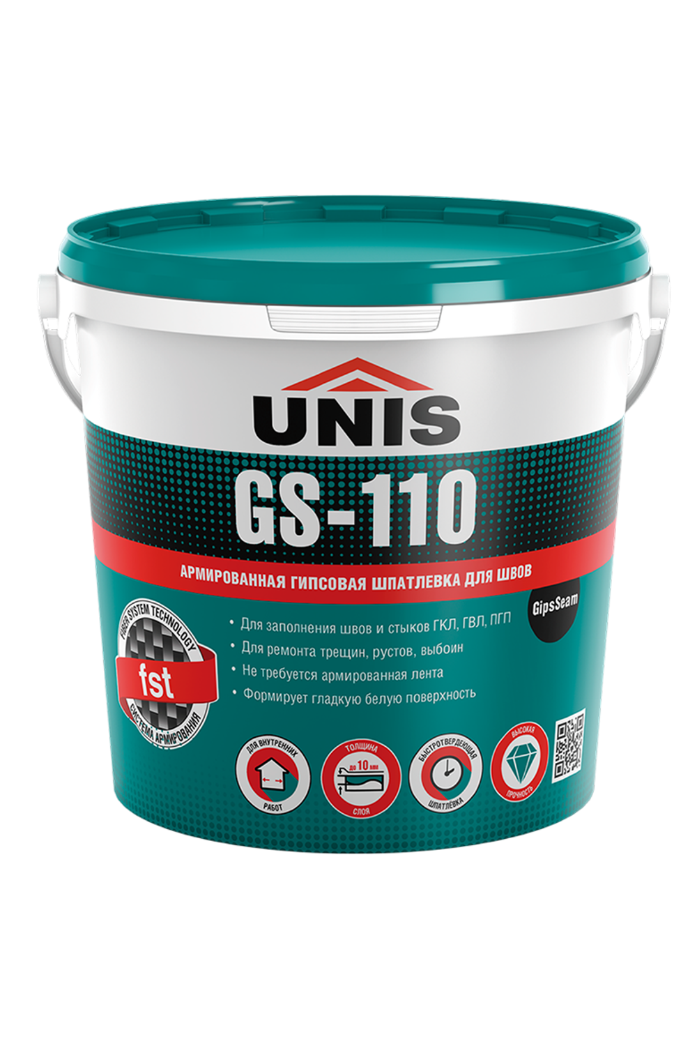 Шпатлевка для швов UNIS GS-110 гипсовая армированная   5 кг