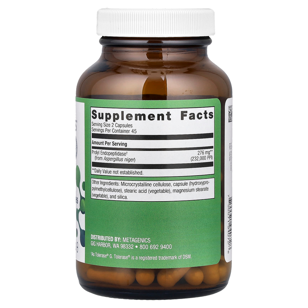 Metagenics, SpectraZyme®, ферменты расщепления глютена, 90 капсул (138 мг в 1 капсуле)