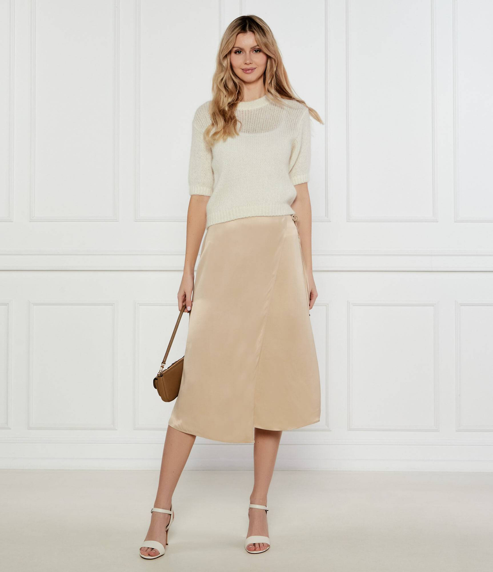 Сатиновая юбка Vamarni BOSS BLACK - бежевый(50538116)