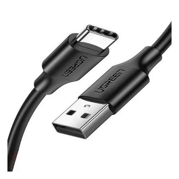 Кабель Ugreen US287 USB-A 2.0 - USB-C Cable Nickel Plating 1.5 м (60117) Black