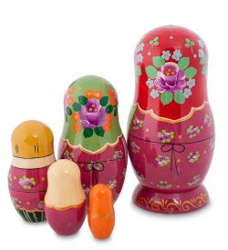 Народные промыслы МР-58/ 2 Матрешка 5м «Дуня с курицей»