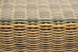 "Боно" журнальный столик из искусственного ротанга, цвет соломенный