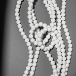 Лава вулканическая белая (имитация), 6,5мм, шар