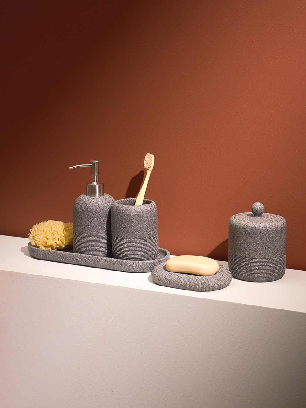 Диспенсер для жидкого мыла Loup, 250 мл, графитовый