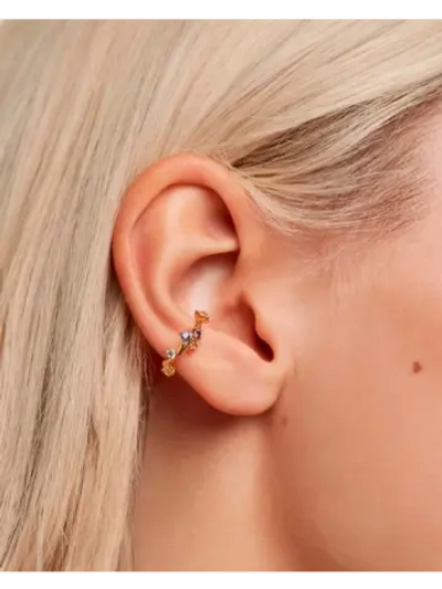 Серьги Five серебро 925 пробы покрытое золотом