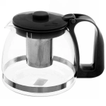 Чайник заварочный стеклянный 1200 мл с металлическим ситом Селфи,микс