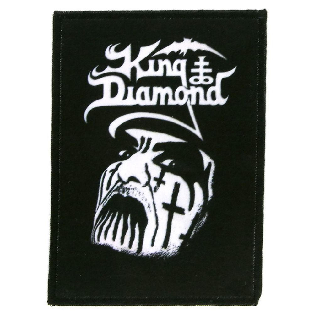 Нашивка King Diamond лицо ч/б (849)