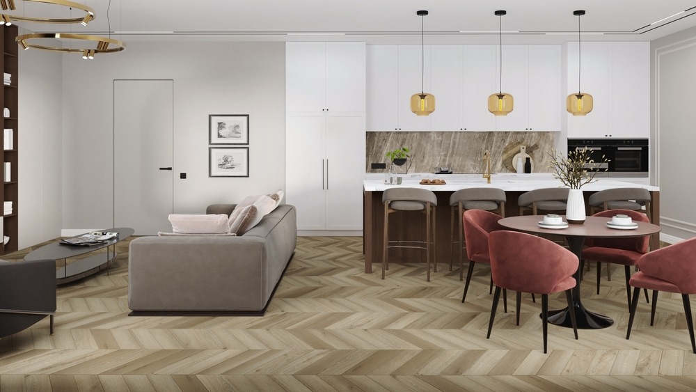 LVT-плитка Damy Floor DF05-Ch-LVT Сен-Жермен/Saint-Germain