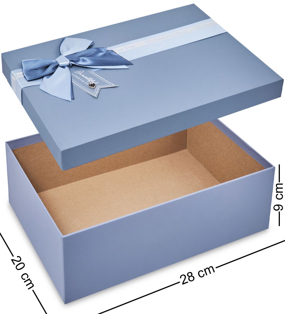 WF-174-A Набор коробок из 3 шт, серо-голубой