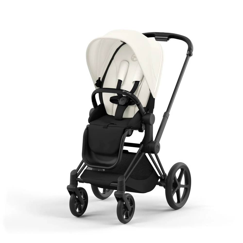 Коляска Cybex Priam IV 2 в 1 цвет Off White на шасси Matt Black