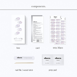 ohora Gel Nail Sticker N Petal Rain - Наклейки на ногти оттенок ND-351, 1 szt.