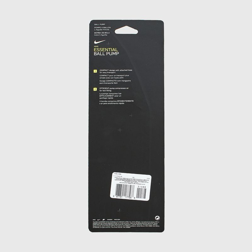 Насос для мячей с иглой NIKE ESSENTIAL BALL PUMP INTL GAME, синий N.KJ.02.420.NS