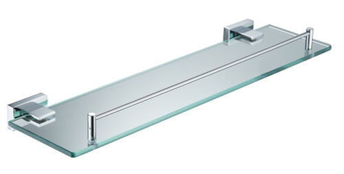 5021 Полка стеклянная 1-ярусная  (ХРОМ) ViEiR  (10/1шт)