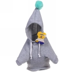 Кофта - толстовка с капюшоном для собак мелких пород «МОДНЫЙ БРО», бон бон, цвет серый, размер L (20*36*26см) Ultramarine