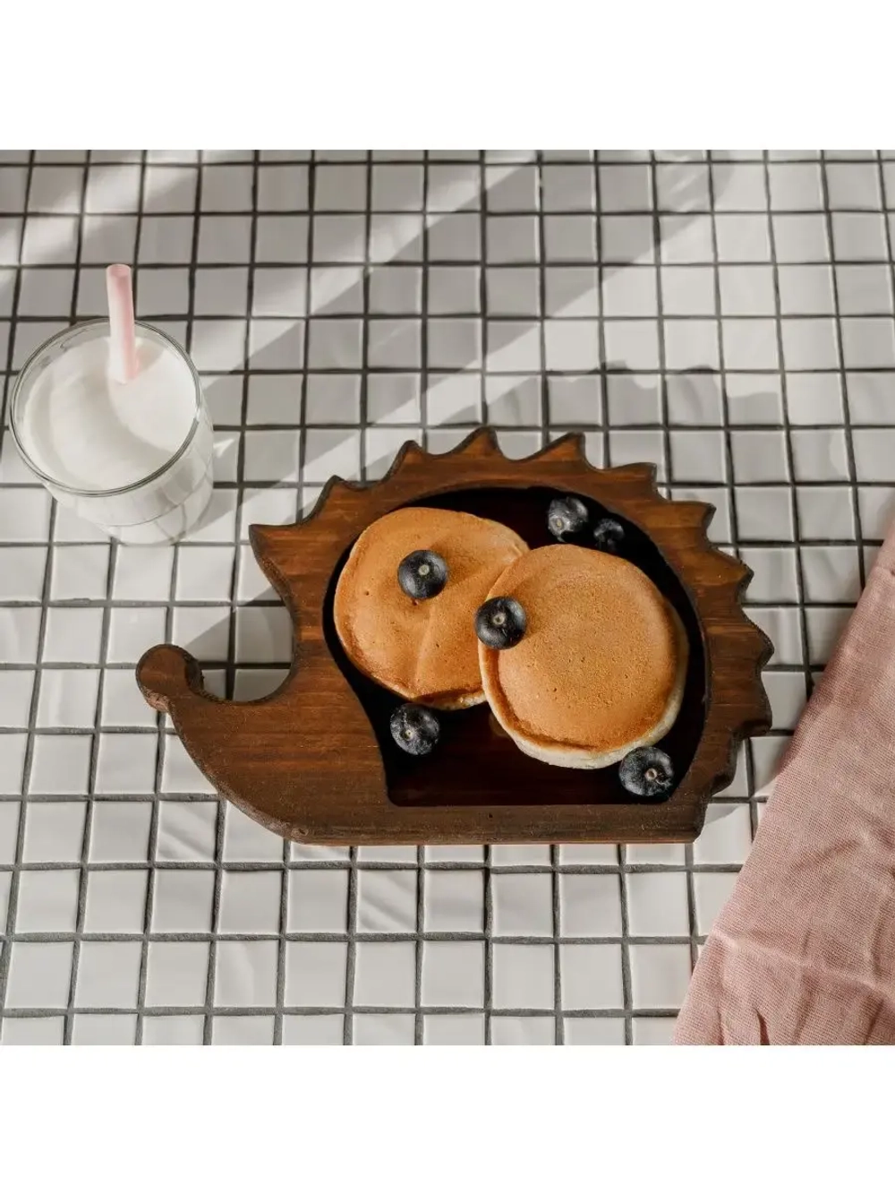 Деревянная менажница "Ежик" из кедра