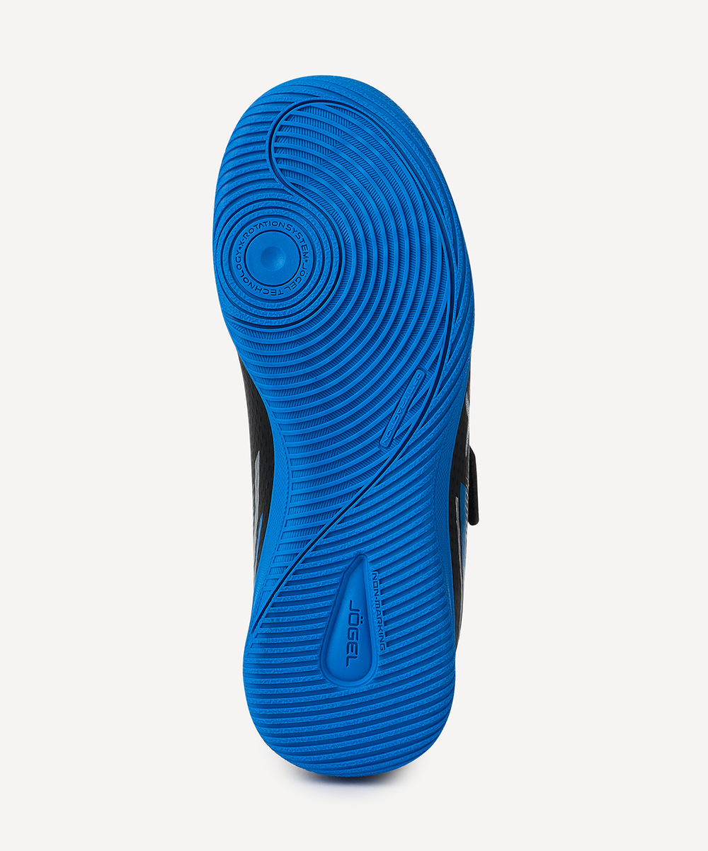 Бутсы зальные Evofly IN Talant Black/blue, детский