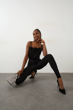 Корсет с цветами