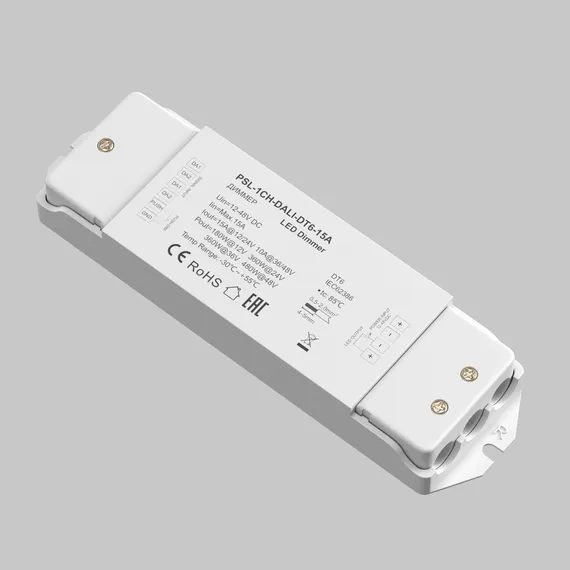 Диммер DALI DT6 одноканальный 12-48В 15A 480Вт Lighting control 721001