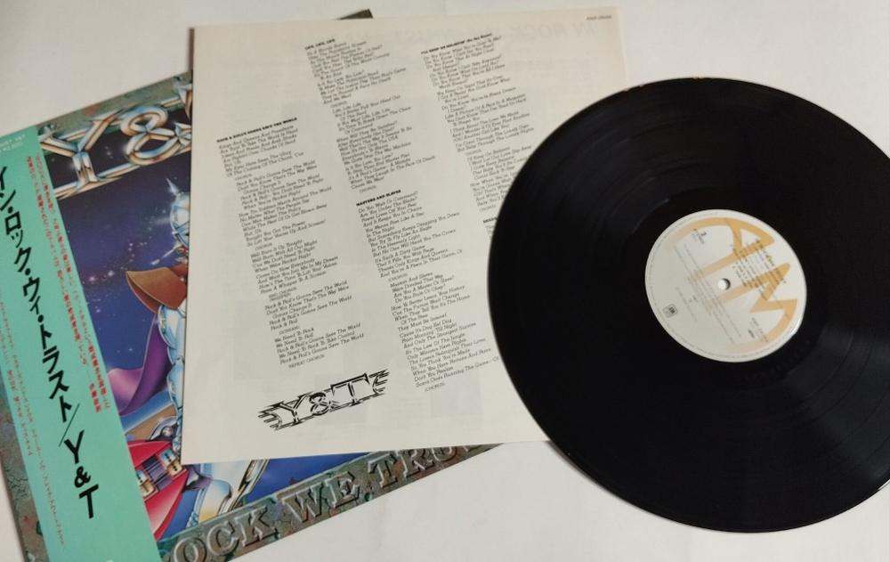Винтажная виниловая пластинка LP Y and T In Rock We Trust (Japan 1984) (Obi)