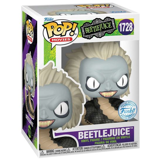 Фигурка Funko POP! Movies Beetlejuice S3 Beetlejuice (Snake) (Exc) (1728) 84491 / Фигурка Фанко ПОП! по мотивам фильма "Битлджус ", Битлджус