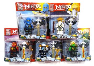 Фигурки лего NINJA 10см на блистере в ассортименте