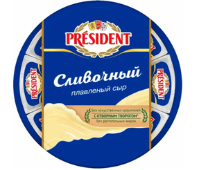 Сыр плавленый President сливочный 140 г