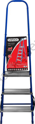 MIRAX 4 ступени, 80 см, стальная, стремянка (38800-04)