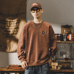 Мужской весенний и осенний свитшот от бренда JIELEINUO свободный стиль.