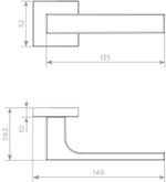 Ручка SILLUR MURO PLATINUM GREY платиново-серый