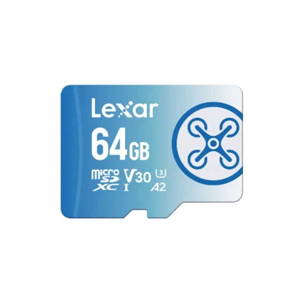 Карта памяти Lexar FLY microSDXC 64GB UHS-I U3 V30 A2, R/W 160/60 МБ/с