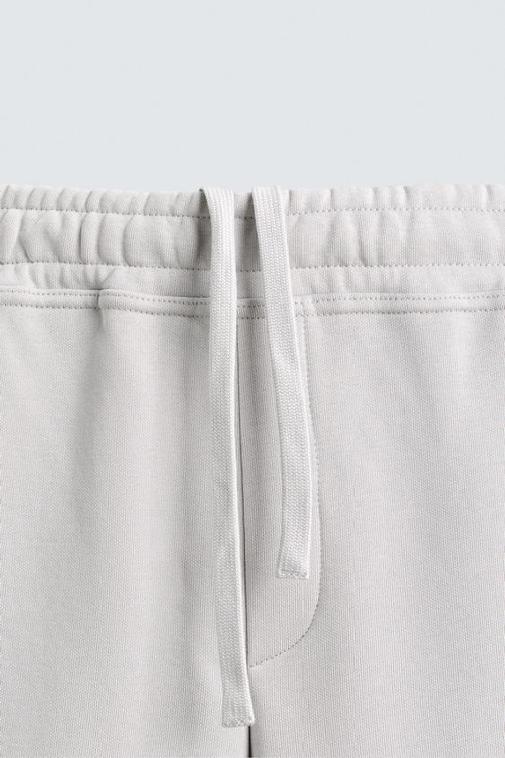 ZARA БАЗОВЫЕ БРЮКИ-ДЖОГГЕРЫ, ЖЕМЧУЖНО-СЕРЫЙ