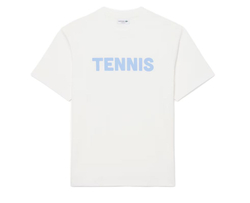 Теннисная футболка Lacoste Printed Cotton - flour